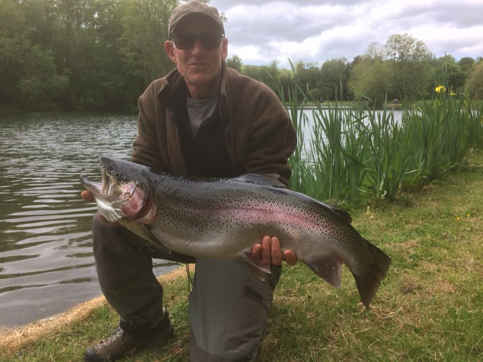 Filthy weather and fine fishing at Blakewell Trout Fishery, North