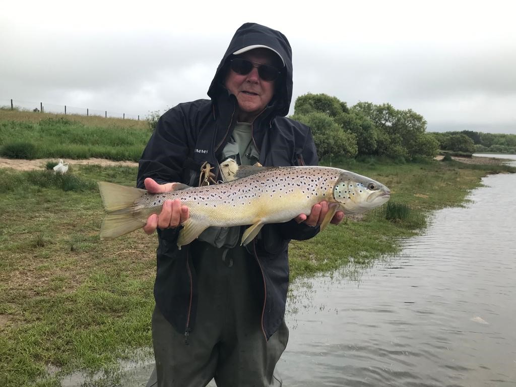 Filthy weather and fine fishing at Blakewell Trout Fishery, North